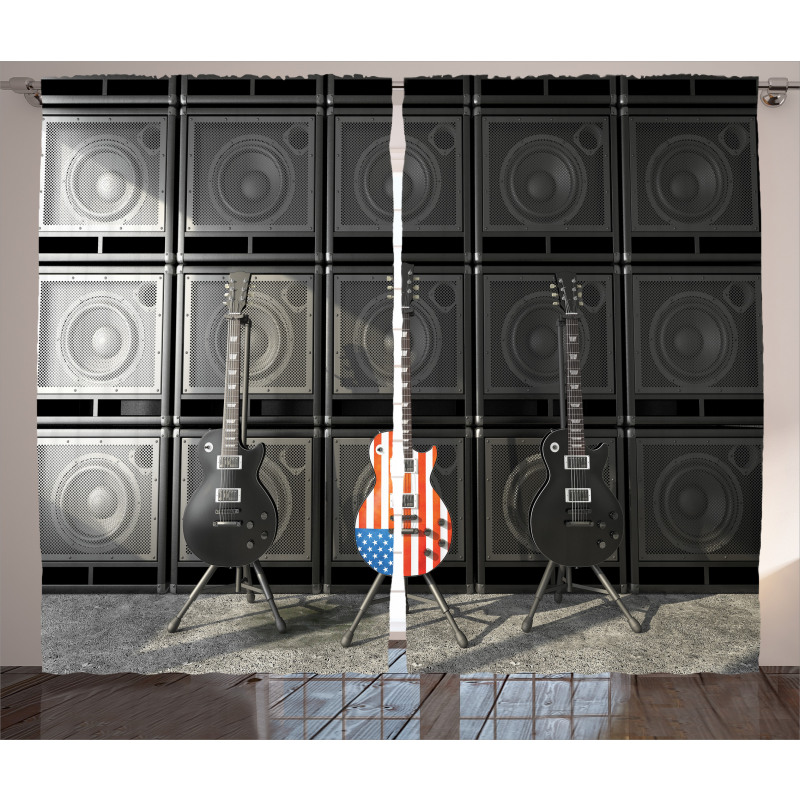Digital Rock Guitar Curtain