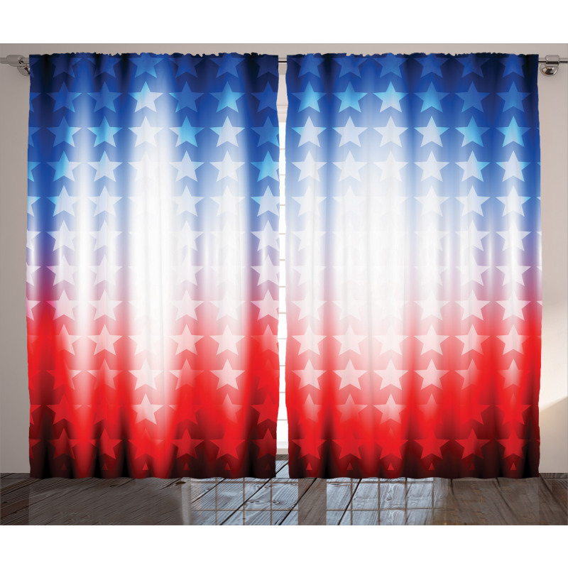 Abstract Digital Star Curtain