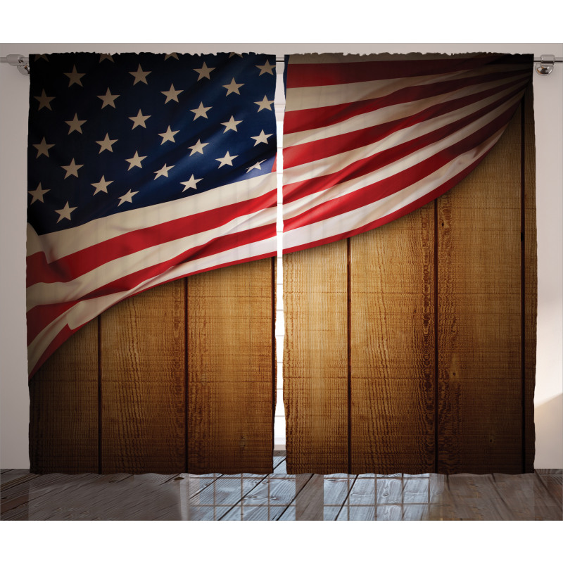 Retro Wooden Country Curtain
