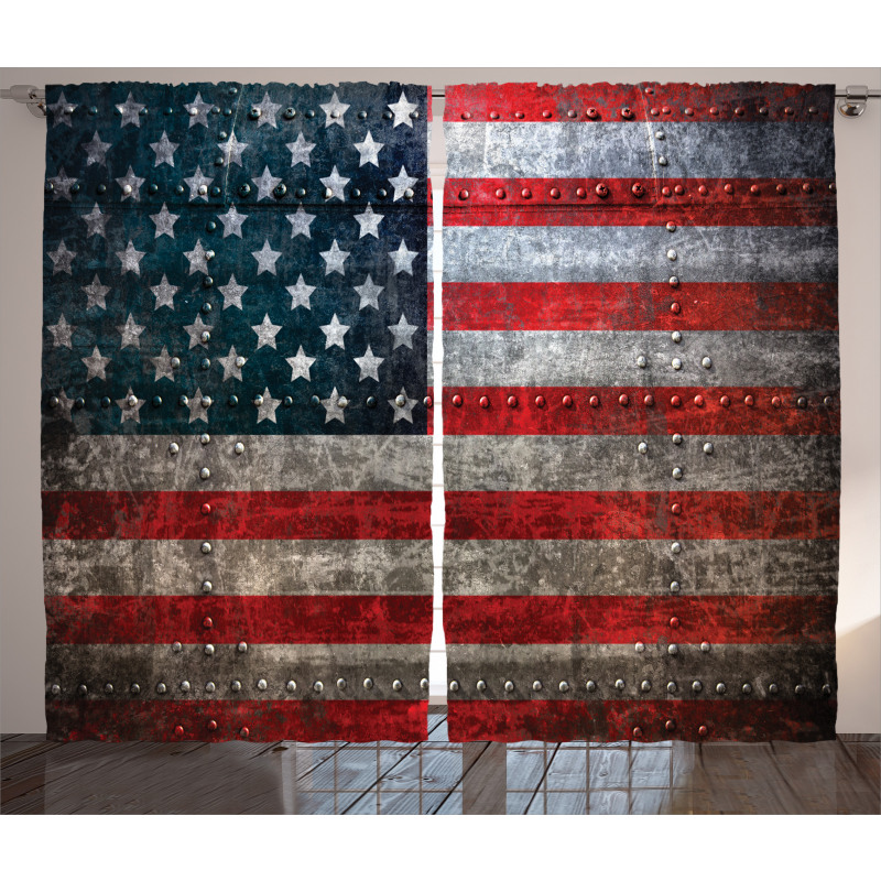 US Flag Plate Curtain