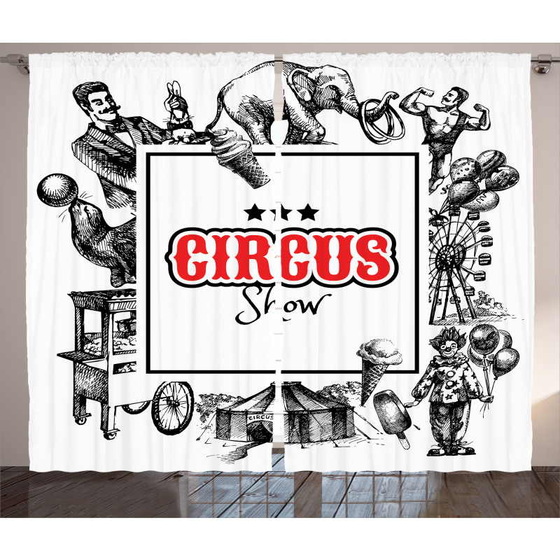 Circus Show Magician Curtain