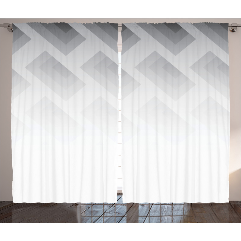 Blur Square Shapes Curtain
