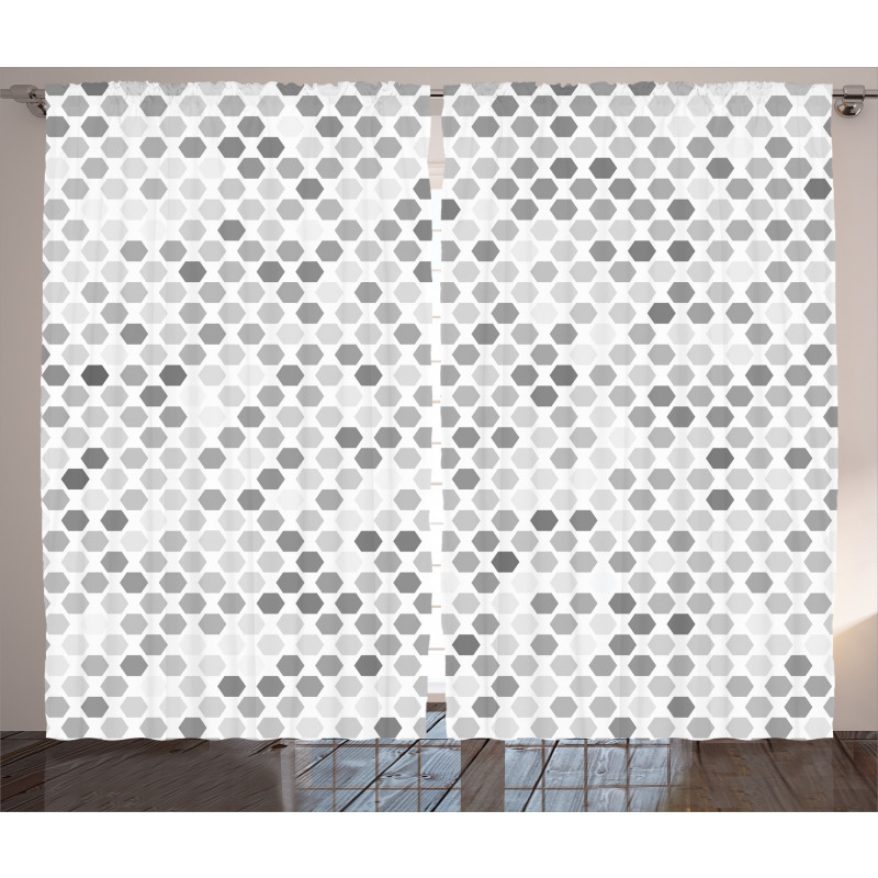 Zig Zag Hexagon Curtain