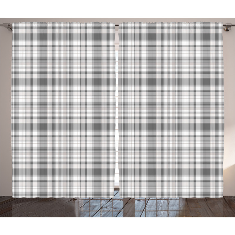 Vertical Line Square Curtain