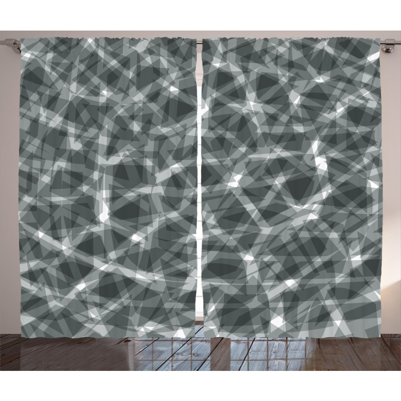 Digital Fractal Art Curtain