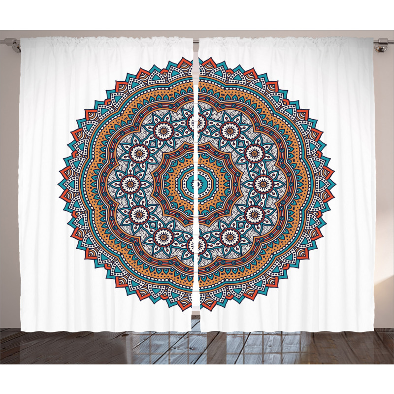 Vintage Moroccan Motif Curtain