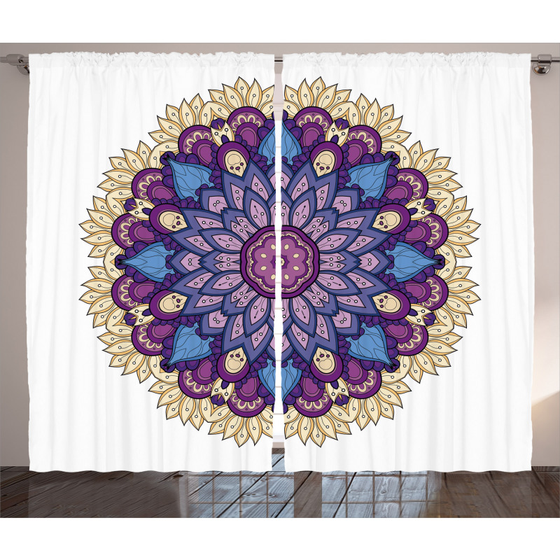Floral Ornament Nature Curtain