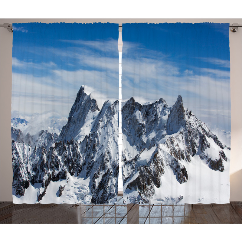 Picturesque Mont Blanc Curtain