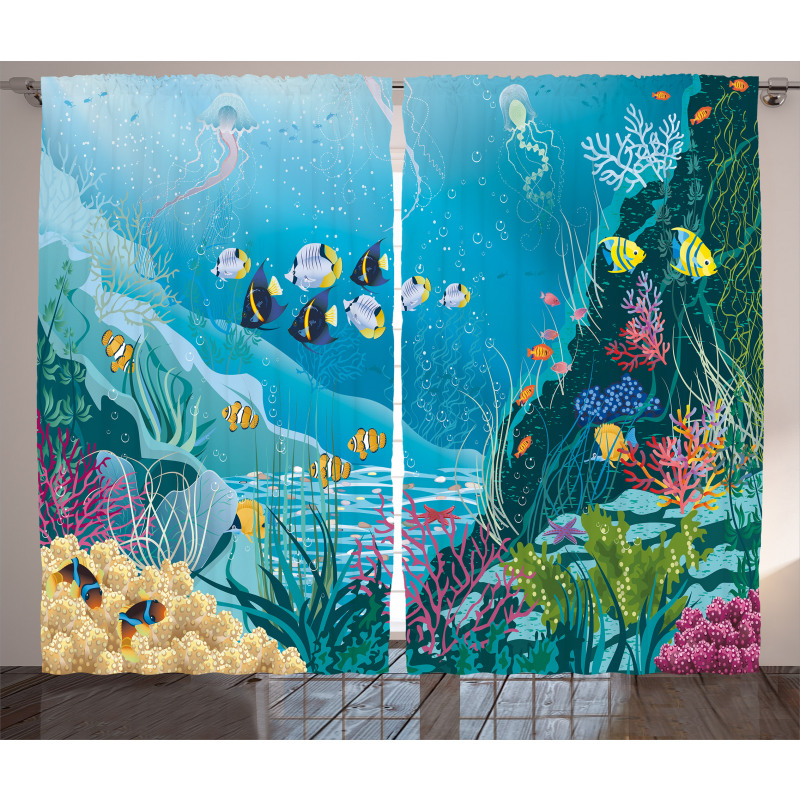 Underwater Scenery Curtain