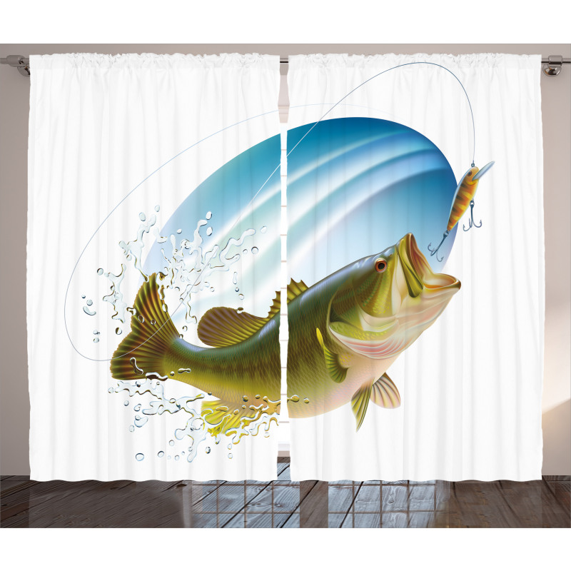 Wild Life in Nature Theme Curtain