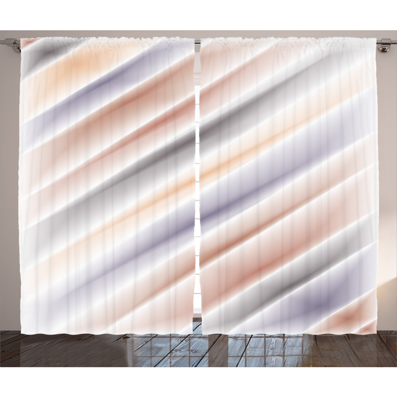 Blurred Stripes Modern Curtain