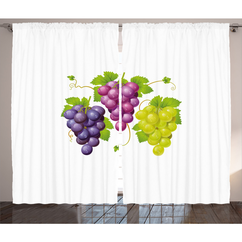 Ivy Burgundy Region Curtain
