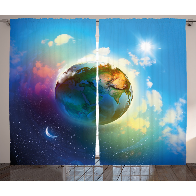 Cosmos Vibrant Scenery Curtain