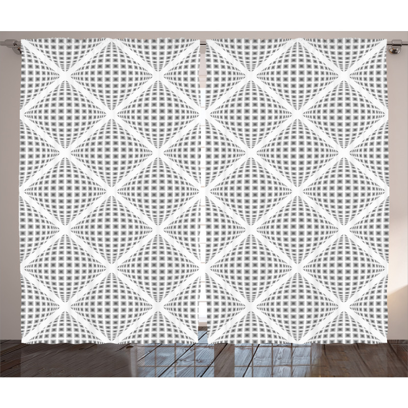 Digital Diamond Form Curtain