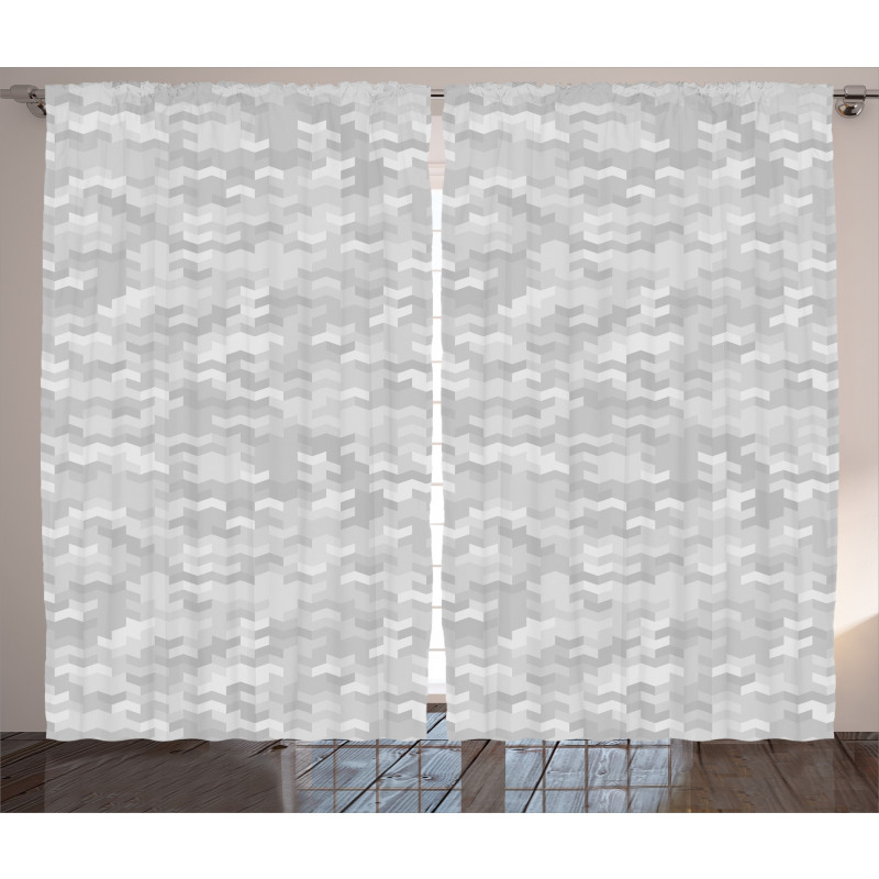 Puzzle Like Pattern Curtain
