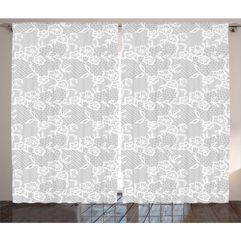 Oriental Lace Pattern Curtain