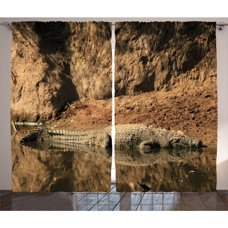 Crocodile Hunt in Wild Curtain
