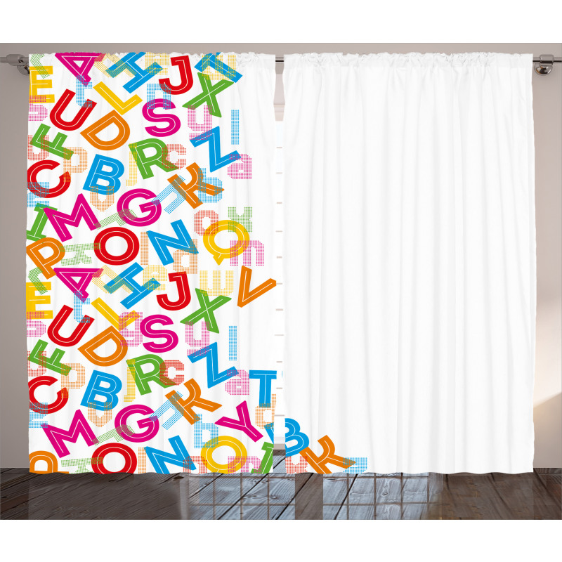 Alphabet Lettering Curtain