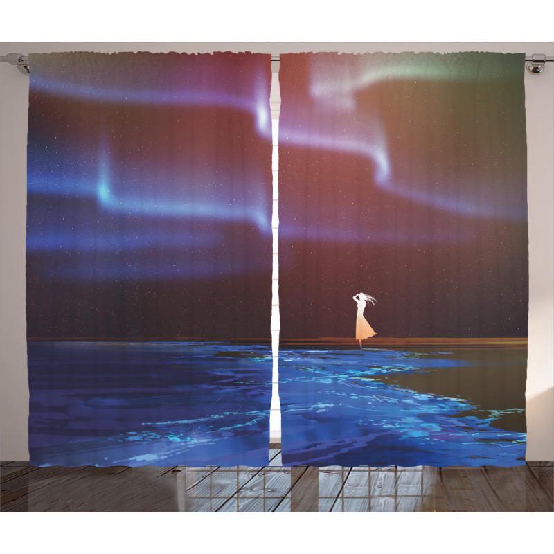 Psychedelic Sky Star Curtain