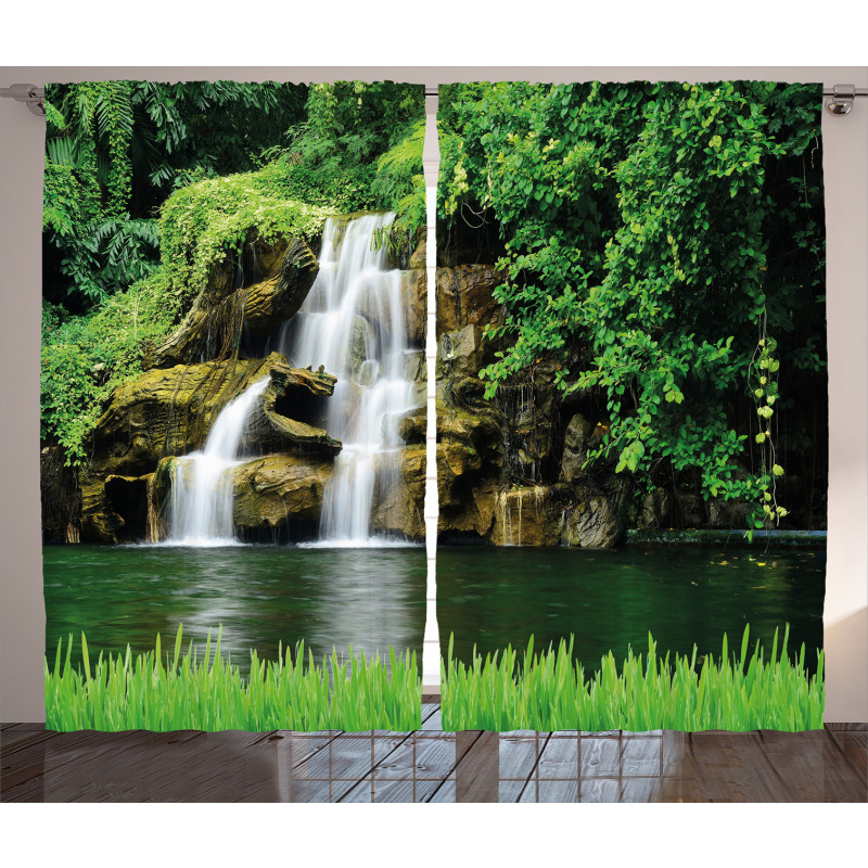 Lake Garden Waterfall Curtain