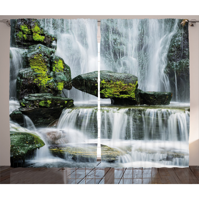 Waterfall with Rocks Curtain