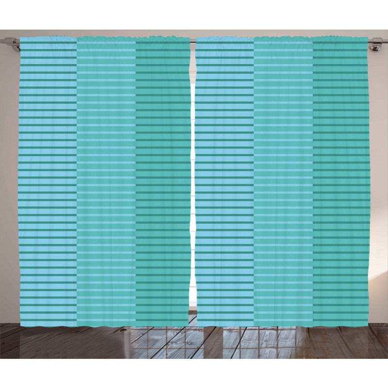 Digital Stripes Lines Curtain