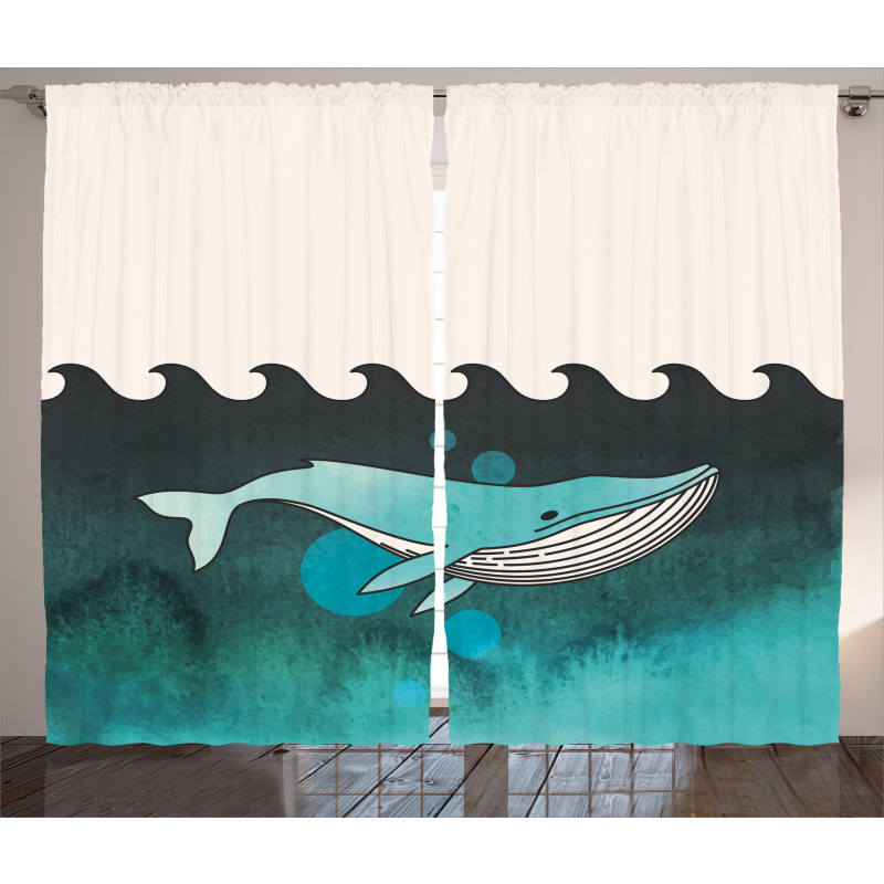 Whale near Palm Island Curtain
