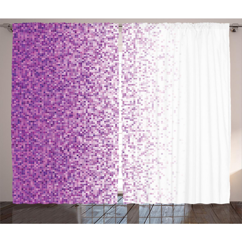Digital Style Mosaics Curtain