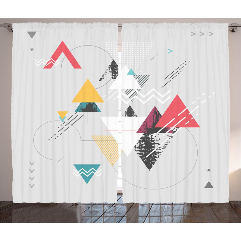 Triangle Geometric Curtain
