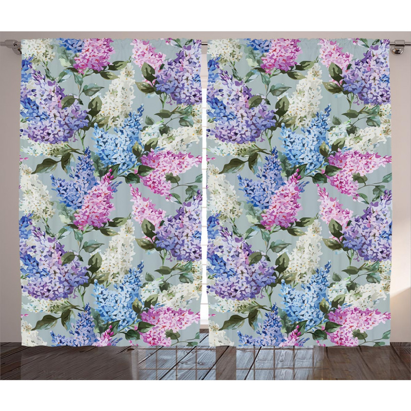 Floral Garden and Leaf Curtain