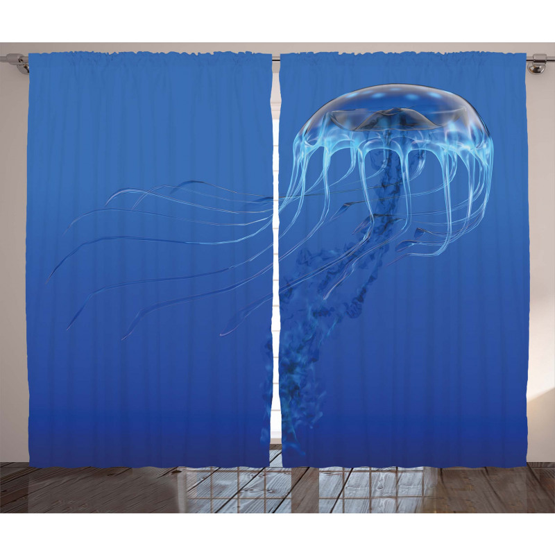 Blue Ocean Animal Curtain