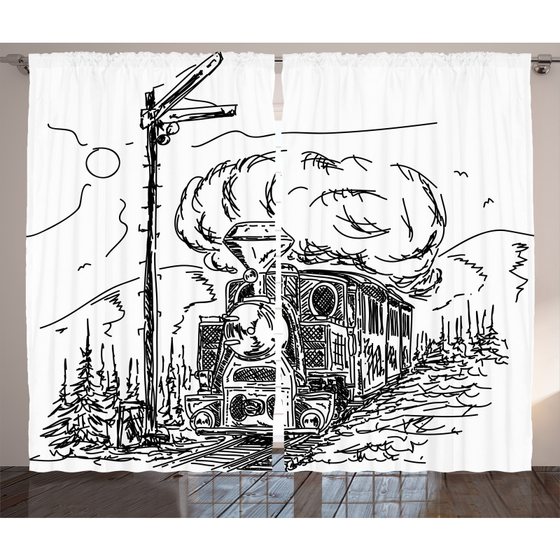 Railroad Drawing Curtain