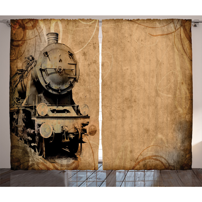 Aged Iron Train Curtain
