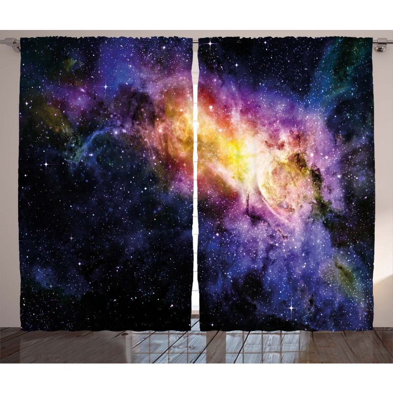 Alluring Nebula Stars Curtain
