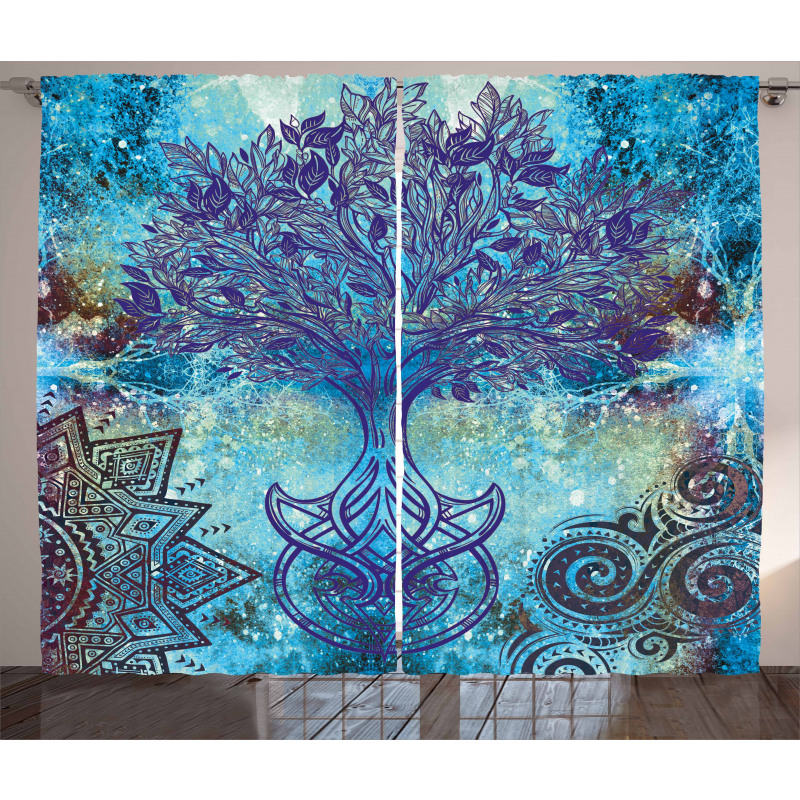 Mandala Trees Curtain