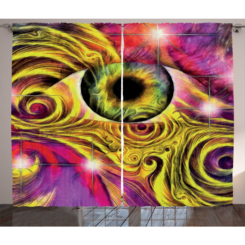 Hippie Vivid Color Curtain