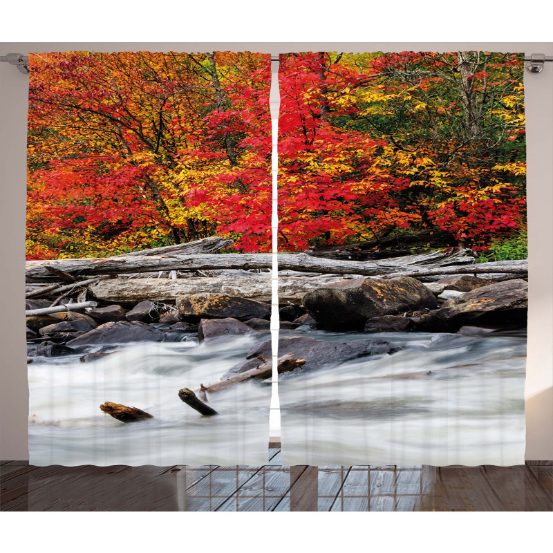 Fall Forest Driftwood Curtain