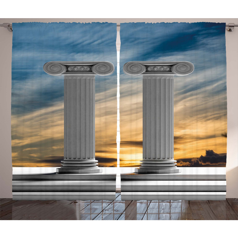 Marble Pillars Curtain