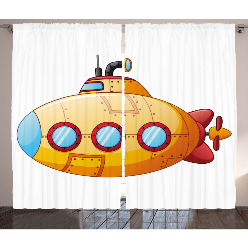 Sea Cartoon Curtain