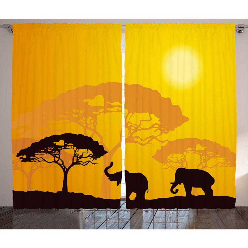 Abstract Wildlife Curtain