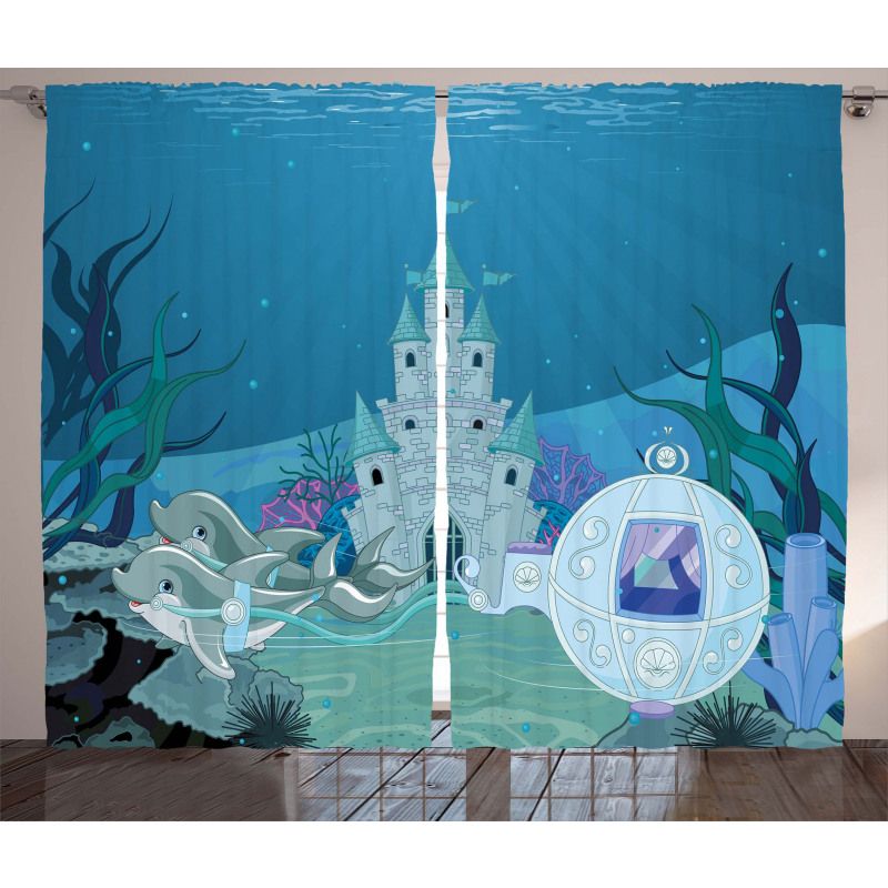 Fairytale Mermaid Castle Curtain