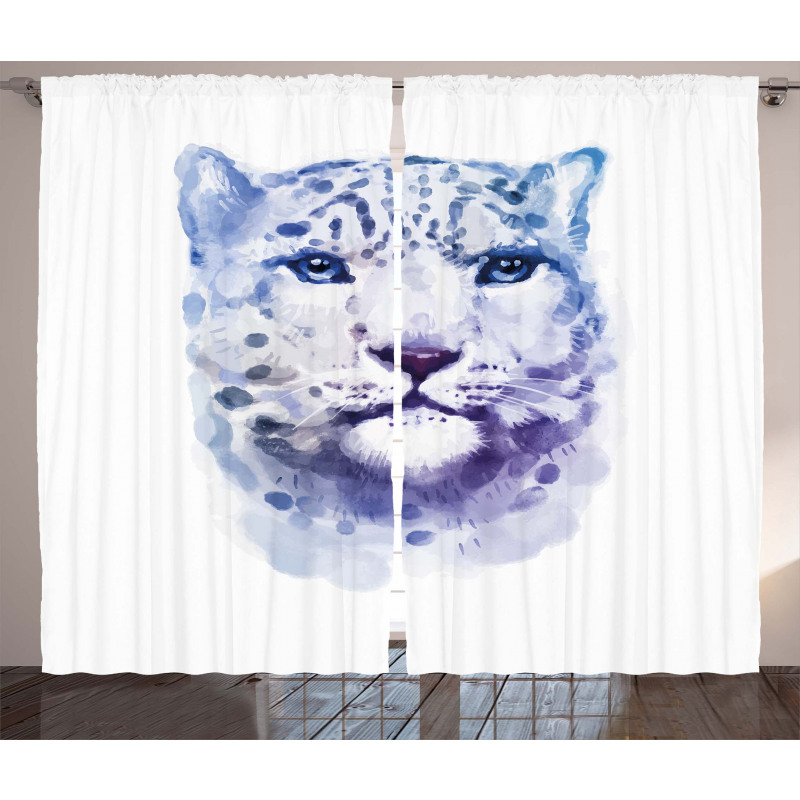 Leopard Wild Cat Curtain