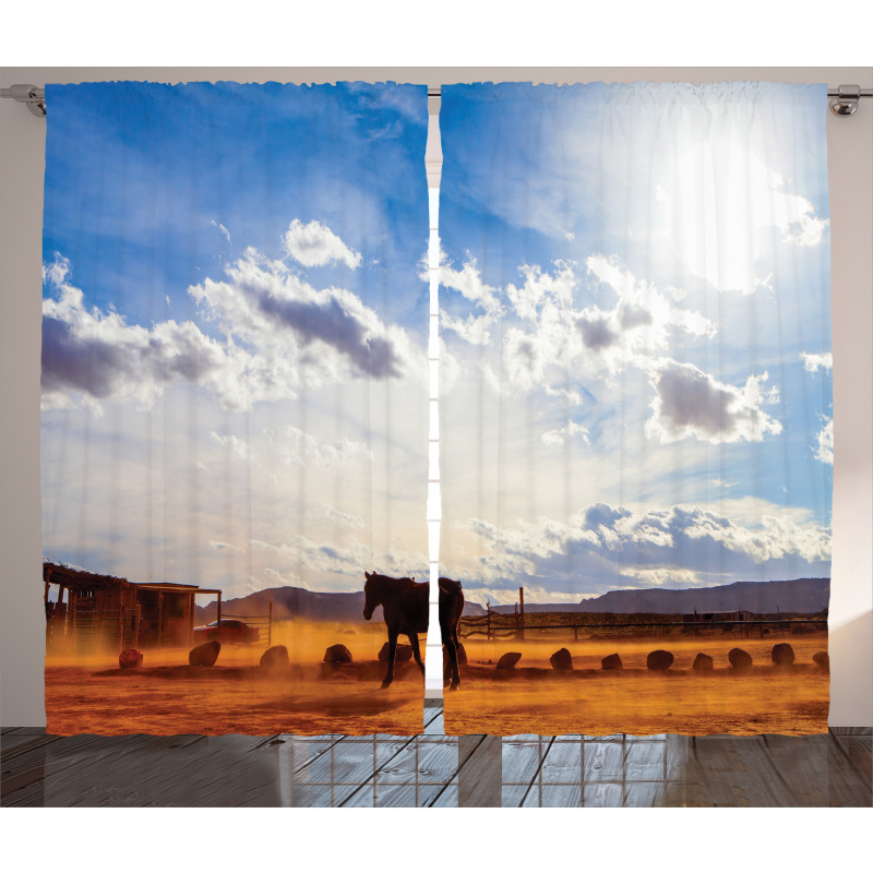 Horse Valley Sky View Curtain