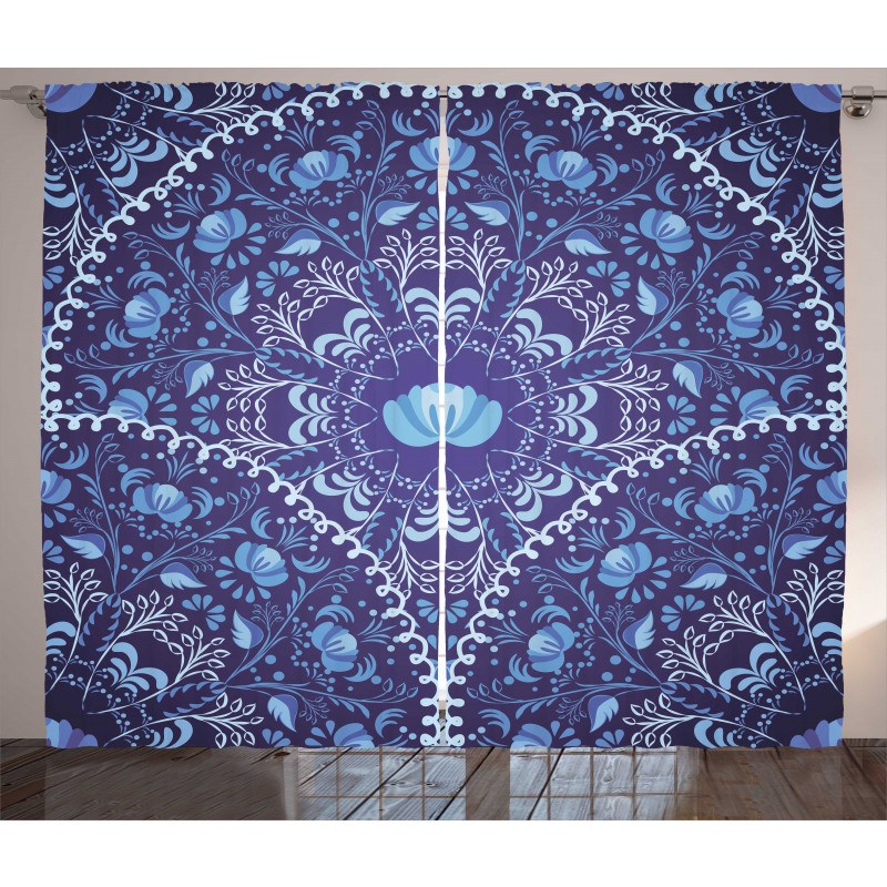 Oriental Circular Design Curtain