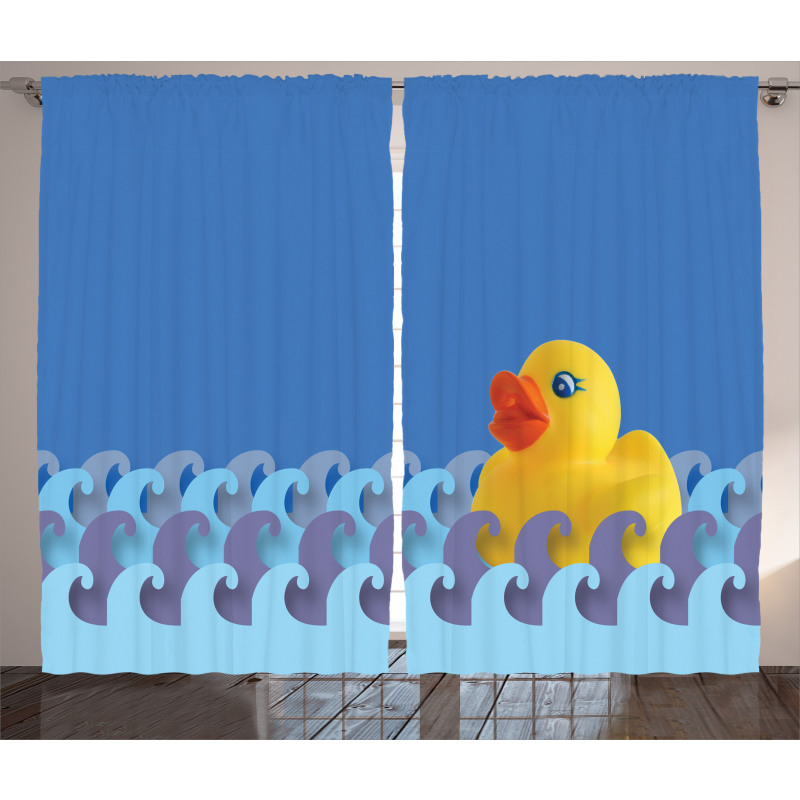 Floating Duck Waves Curtain