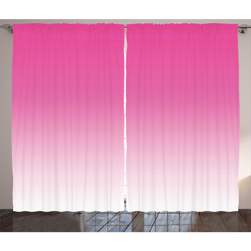 Digital Hot Pink Design Curtain
