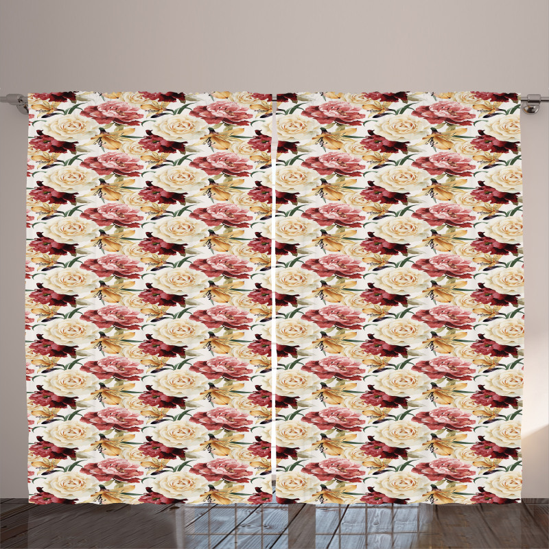 Country Bouquet Blossom Curtain