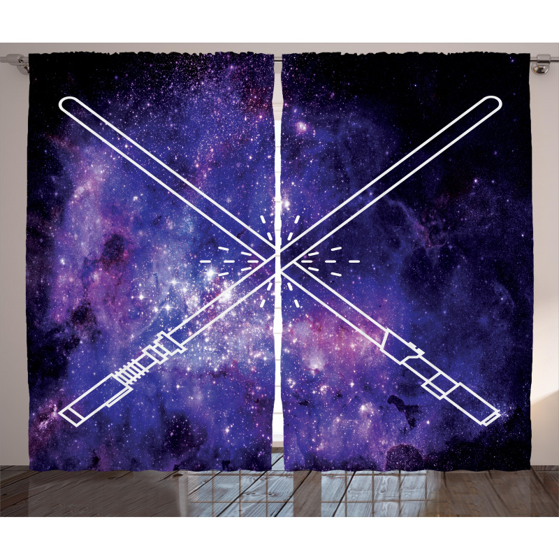 Outer Space Fantasy Curtain
