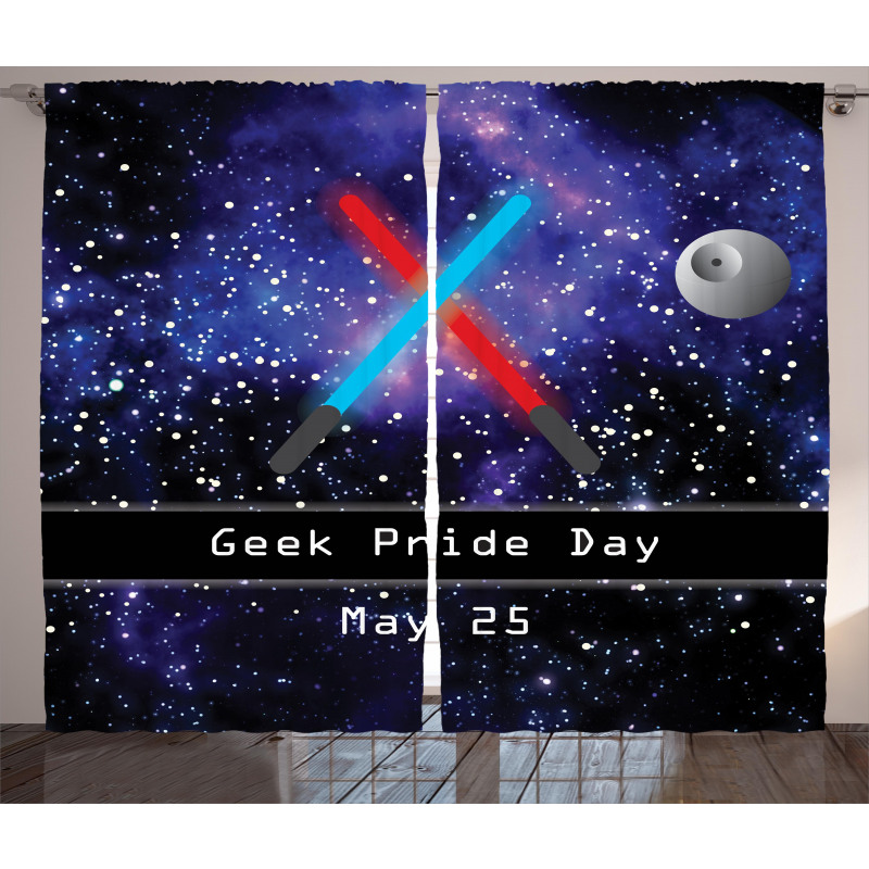 Geek Nerd Pride Day Curtain