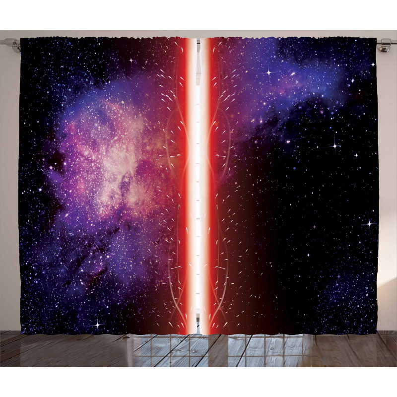 Space Theme Curtain